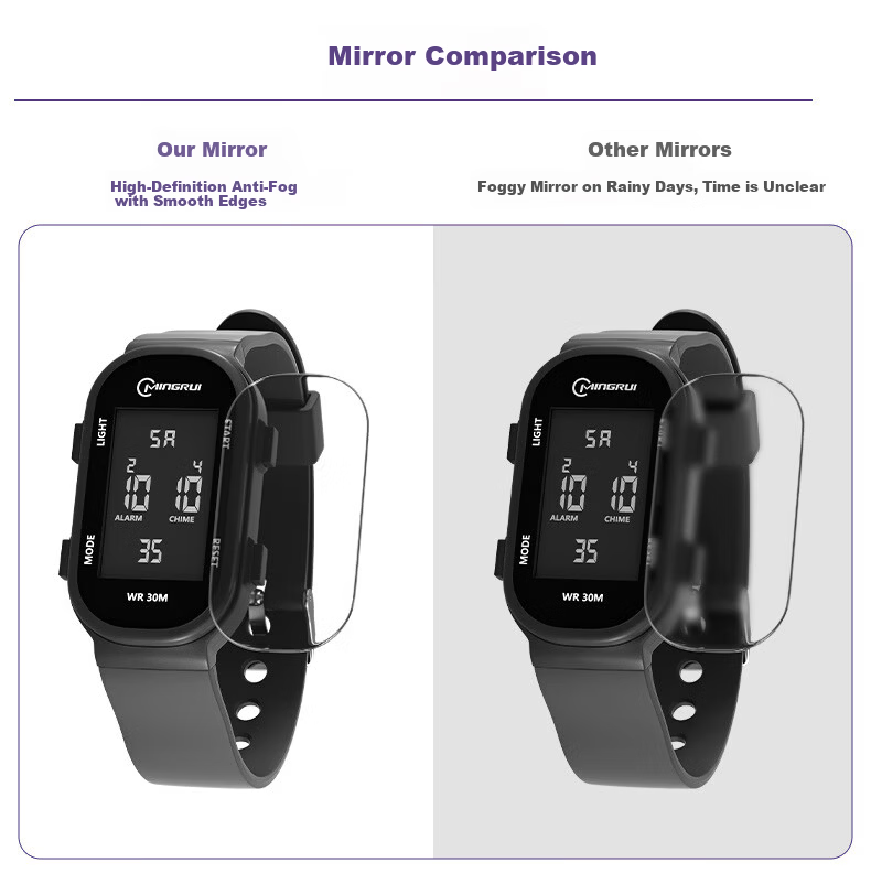 GEORGCOUNT Small Square Electronic Watch Men Youth Sports Smart Bracelet Student High School Girls Multifunction Waterproof 7