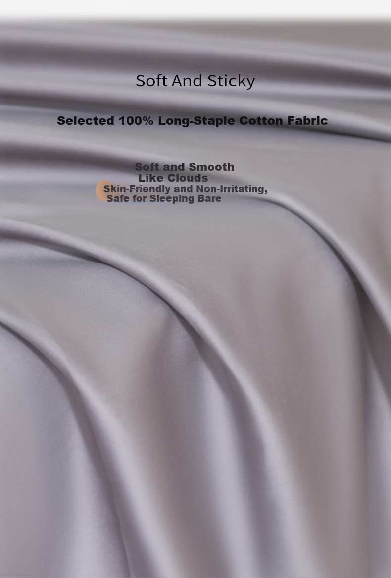 SOMERELLE A-Class Xinjiang Long-Staple Cotton Sateen Bed Sheet Single Piece 100% Cotton for Single/Double Bed 1.2/1.5m 200x230cm 3