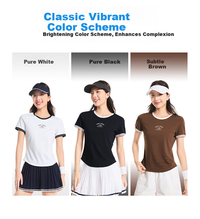 Erke Women's Crew Neck Short Sleeve Knit Shirt Summer Ice Cool Soft Skin-Friendly Sports T-Shirt Casual Base Layer Top 12
