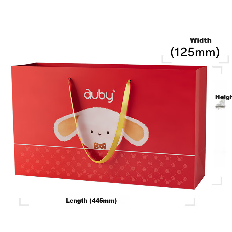 Auby Baby Toy Newborn Meeting Gift Double-Layer Luxury Rattle Soothing Gift Box with Gift Bag 1