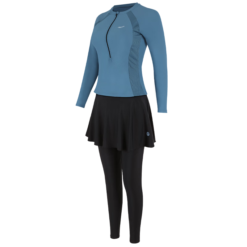 ERKE Women's Long Sleeve Long Pants Swimsuit Jellyfish Suit Sun Protection Slimming Conservative Surfing Diving Swimming Set