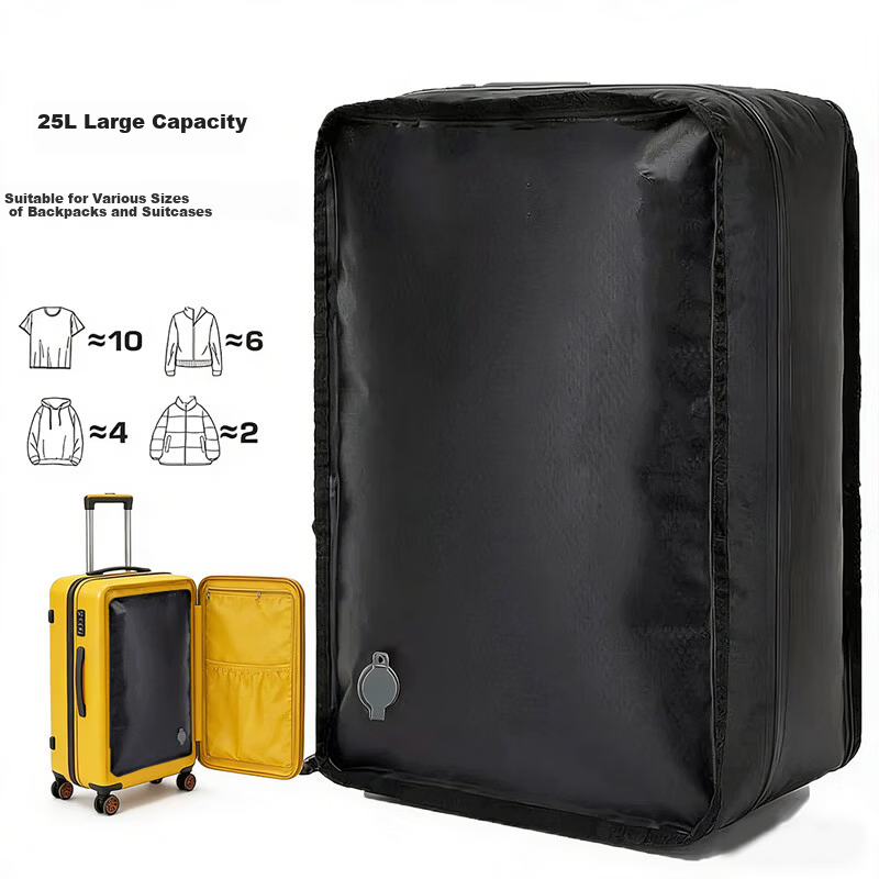 Kelorock Vacuum Compression Travel Bag Portable Luggage Dedicated Down Jacket Clothing Organizer Vacuum Travel Bag