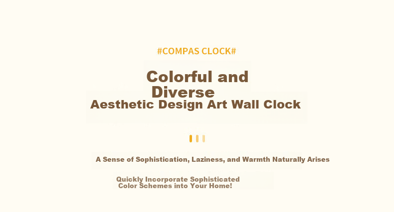 Compas Silent Modern Minimalist Quartz Wall Clock for Living Room, New Home Use, 30cm, Chestnut Brown 1588 7