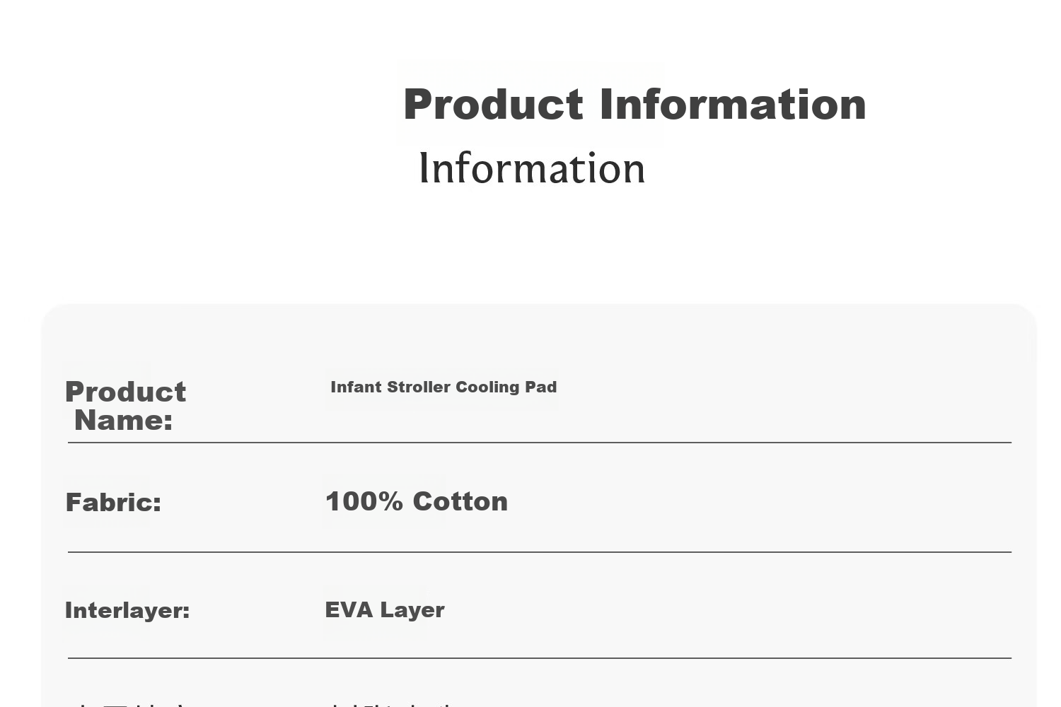 DOMIAMIA Baby Stroller Cooling Mat Infant Car Seat Cooling Pad Summer Seat Cushion 25