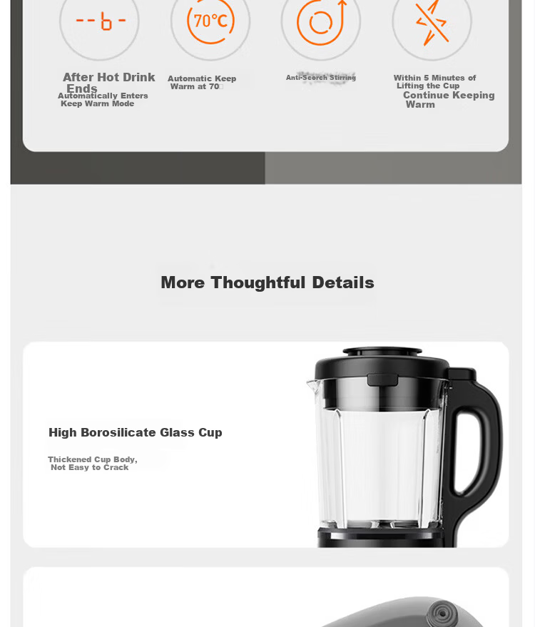 Joyoung Household Filter-Free Soy Milk Maker 1.75L Fully Automatic Blender Multi-Grain Multifunction Large Capacity Scheduled Quiet Juicer Food Processor L18-P363 16