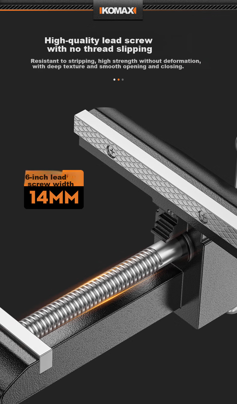 KOMAX Small Household Universal Bench Vise Industrial Grade Multifunctional Cast Steel Table Vise Clamp Fixture Workbench 16