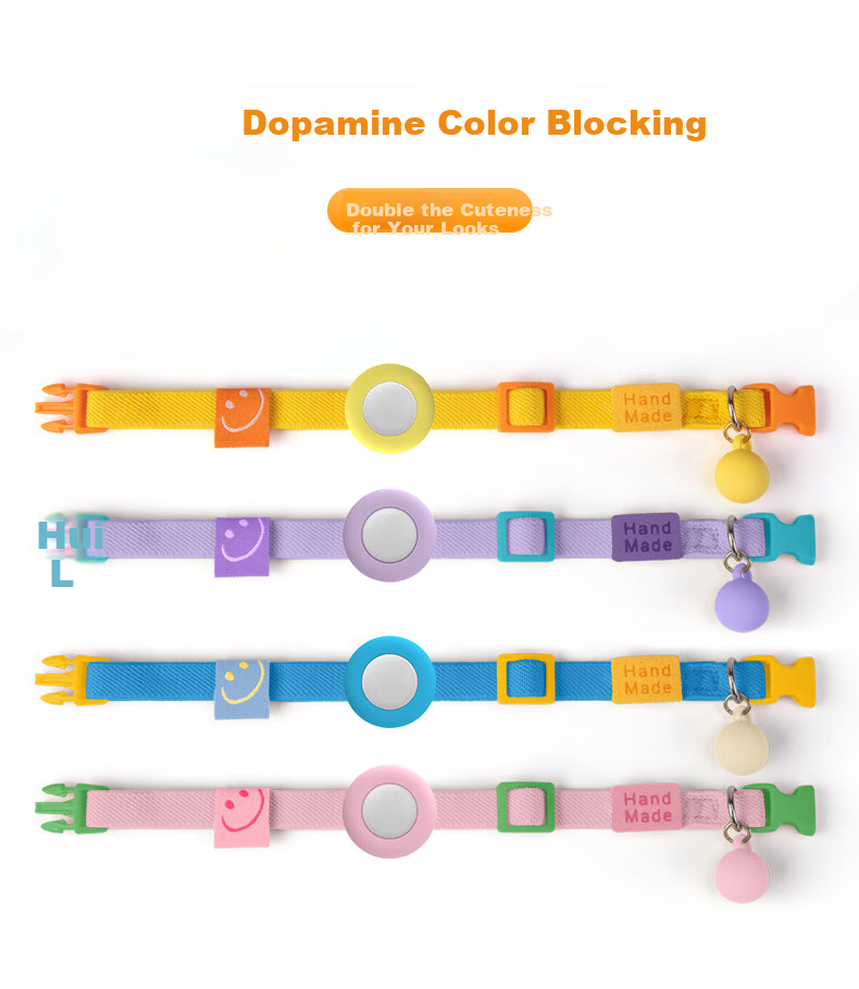 GDGO New Year Limited Edition Apple Anti-Lost Tracker Compatible with AirTag, Anti-Swapping, for Stray Cats and Dogs, Pet Anti-Choking Collar with MFi Certification, Purple 12