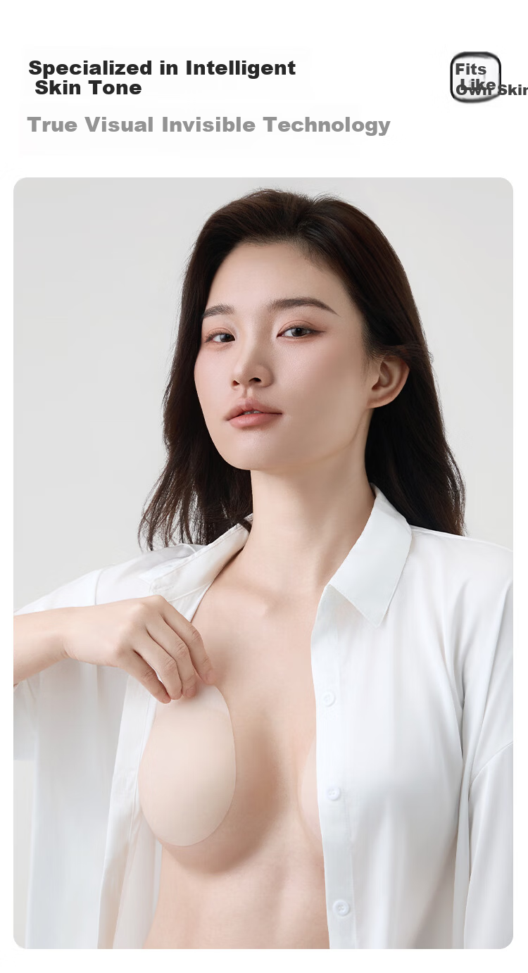 SBEAUTY 2.0 Water Drop Lifting Silicone Breast Pads 2026 New Women's Push-Up Large Silicone Anti-Protrusion Nipple Covers Large Water Drop 1 Pair 14