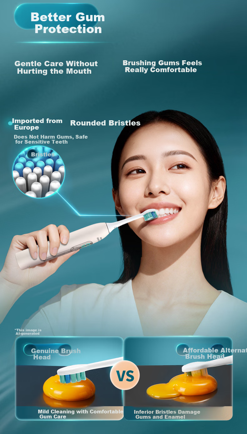 PHILIPS Electric Toothbrush Heads C2 Clean Type Official Original Imported Compatible with DiamondClean 1/3/3Pro/CI/Navigation Brush Series Handle 2-Pack 4