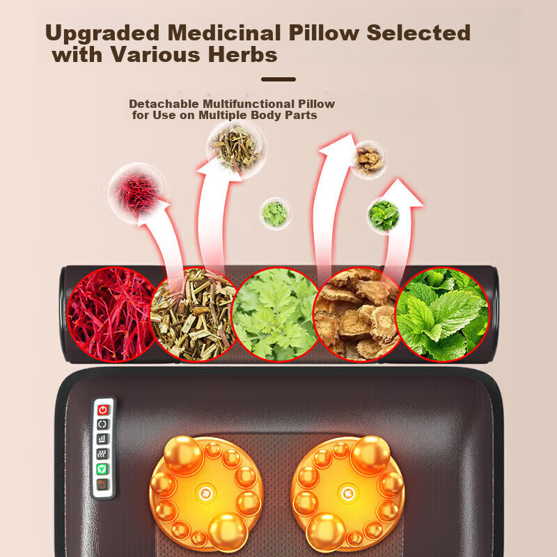 AUX Neck Massager Massage Pad CD-C Home Full Body Recliner Massage Chair Waist and Back Fully Automatic Massager [Neck Massage and Foot Therapy Integrated] Economy Model