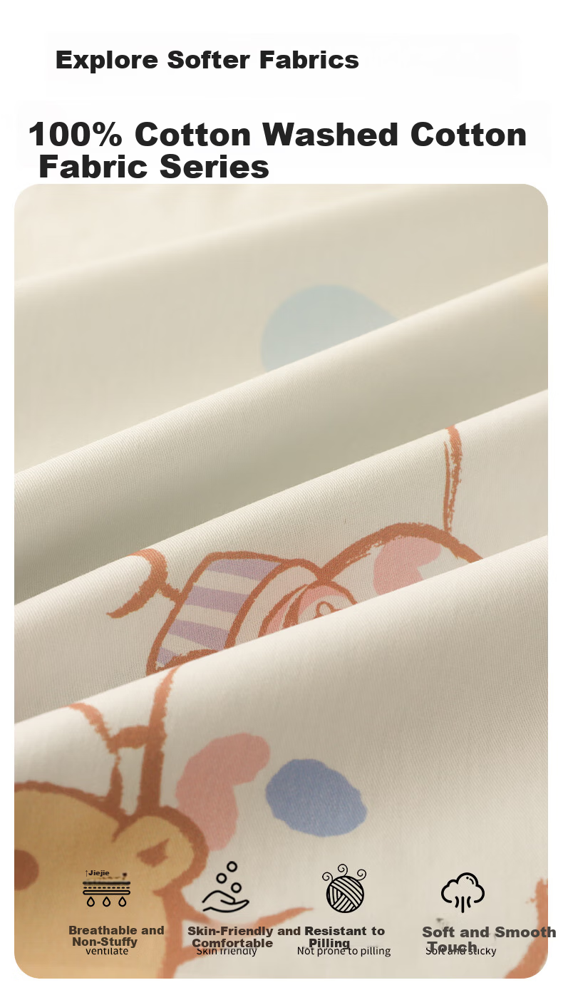 MINISO 100% Cotton Pillowcase Set of 2, Pure Cotton Xinjiang Cotton Pillow Protector Covers 48x74cm 2