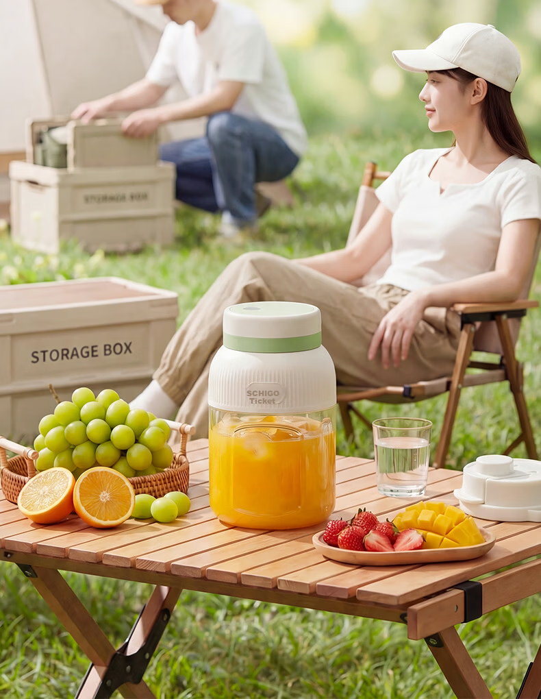 CHIGO Portable Juicer Cup Small Household Juicer Ice Crushing Wireless Charging Outdoor Juice Maker Birthday Gift ZG-ZZB02 10