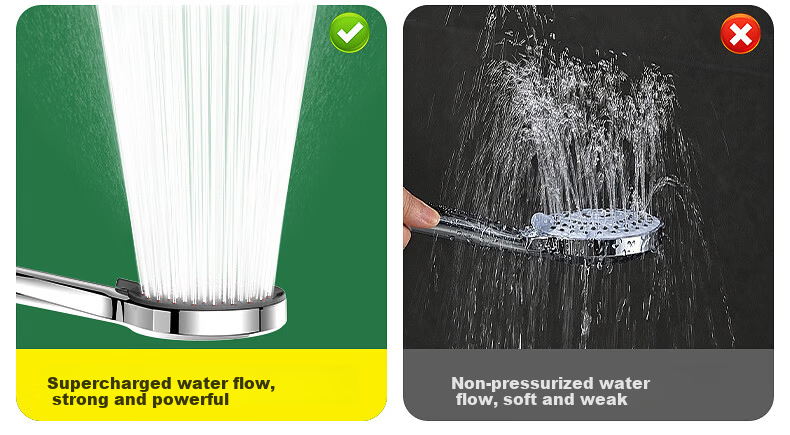 Haili Large Panel Coarse Hole Shower Head High Pressure Water Boost Bathroom Showerhead ZH261G 9