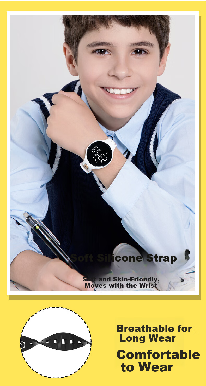 Disney Tsum Tsum Student Watch Kids Waterproof Sports Outdoor Silent Vibration Alarm Electronic Multifunctional Boys Middle School 8