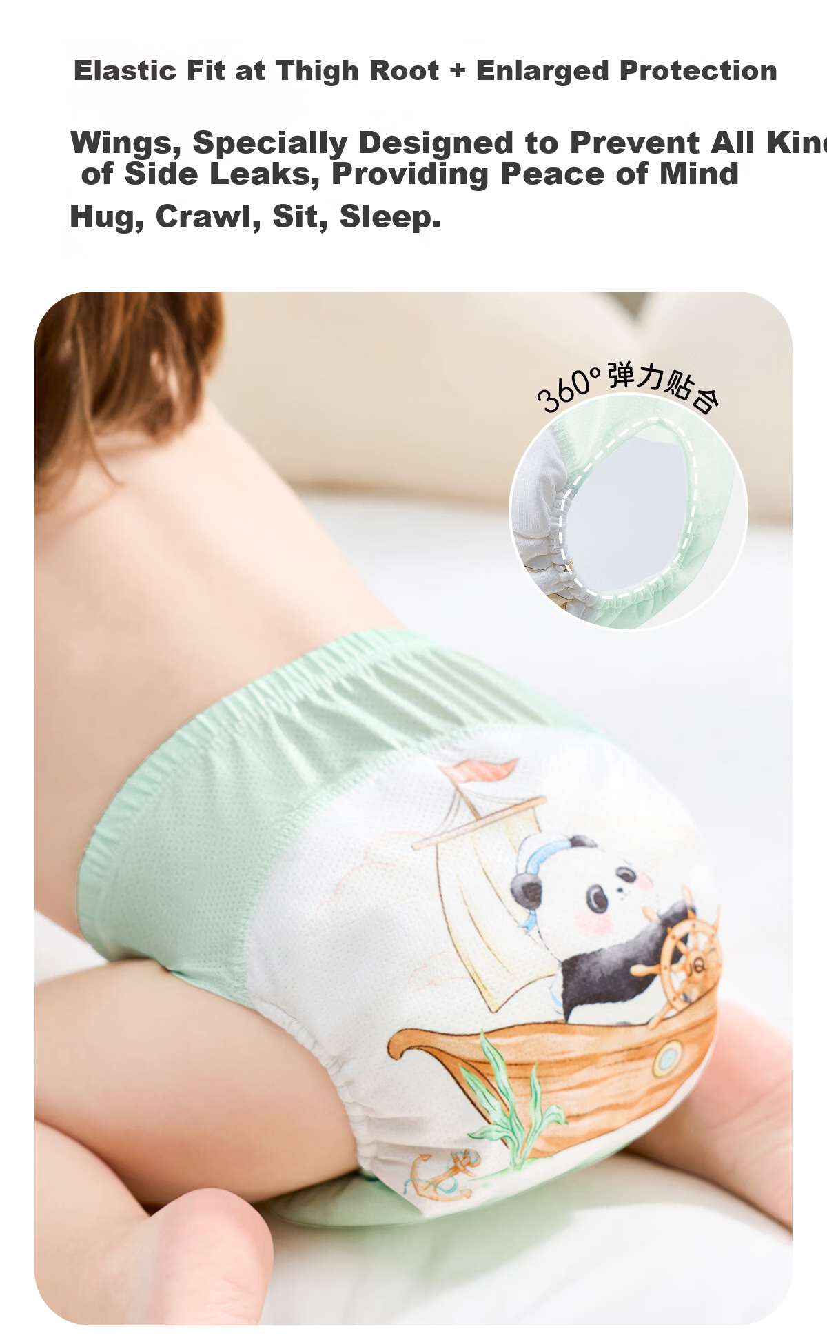 JOYNCLEON Baby Potty Training Pants Waterproof Breathable Washable 4-Pack Size 100 10