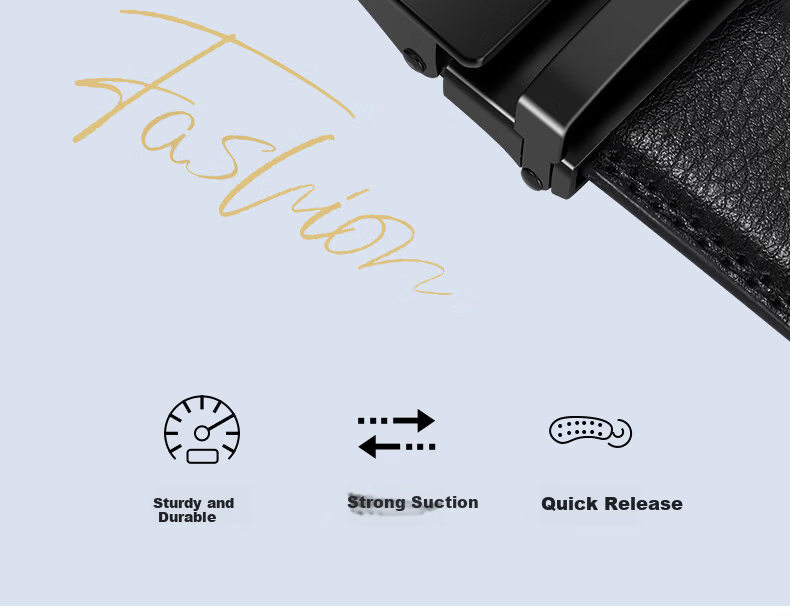 CARTELO Men's Genuine Leather Automatic Buckle Business Casual Belt Birthday Gift for Boyfriend Husband Dad Father 7