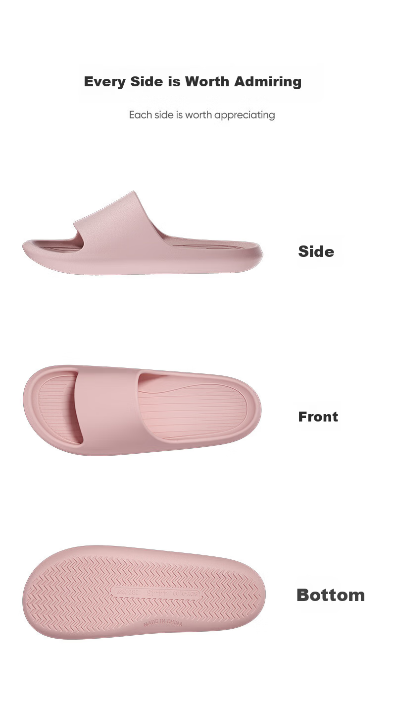 Beiduo Yang Banana Boat Men's Non-Slip Summer Home Bathroom Shower Lightweight Slippers Women's Outdoor Light Gray Size 44-45 10