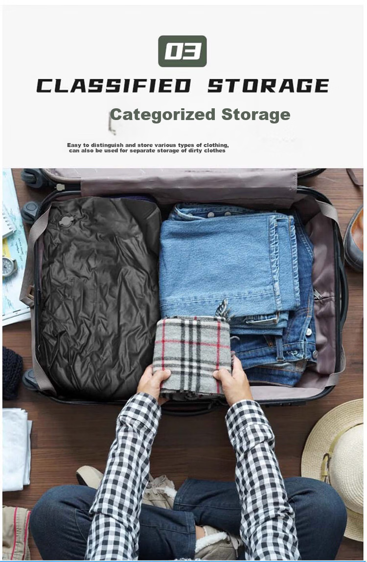 Kelorock Vacuum Compression Travel Bag Portable Luggage Dedicated Down Jacket Clothing Organizer Vacuum Travel Bag 5