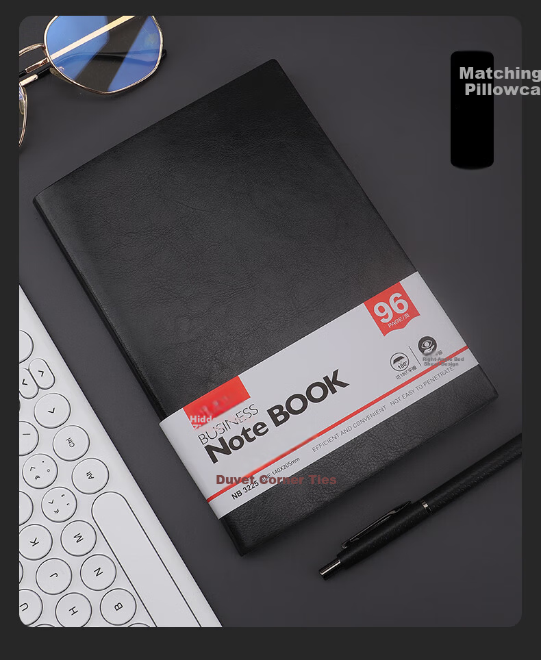 BAOKE Business Soft Leather Notebook 18K/96 Pages Black NB3118 10