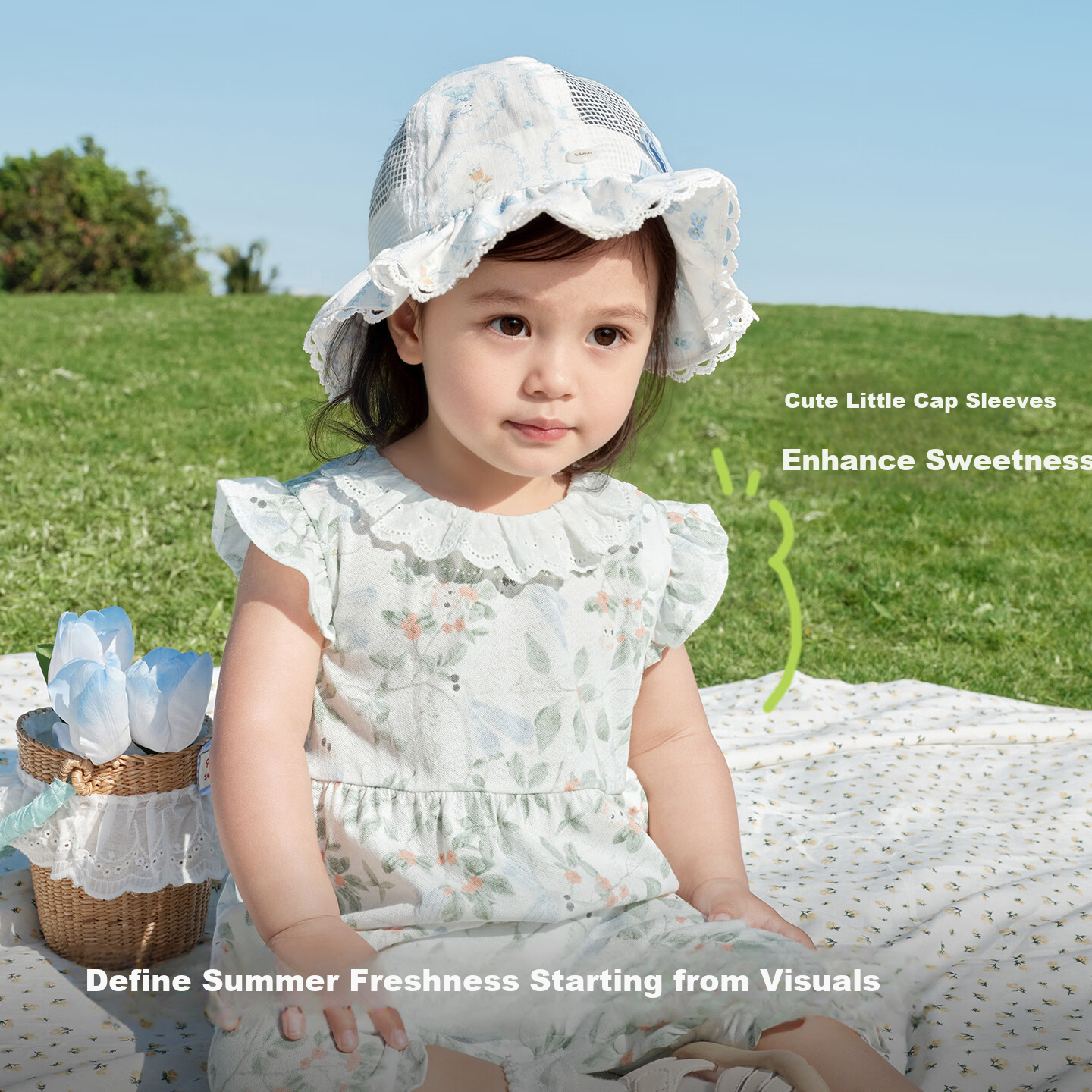 Balabala [balaOne] Baby Romper Infant Jumpsuit 2026 Fresh Natural Cute Adorable