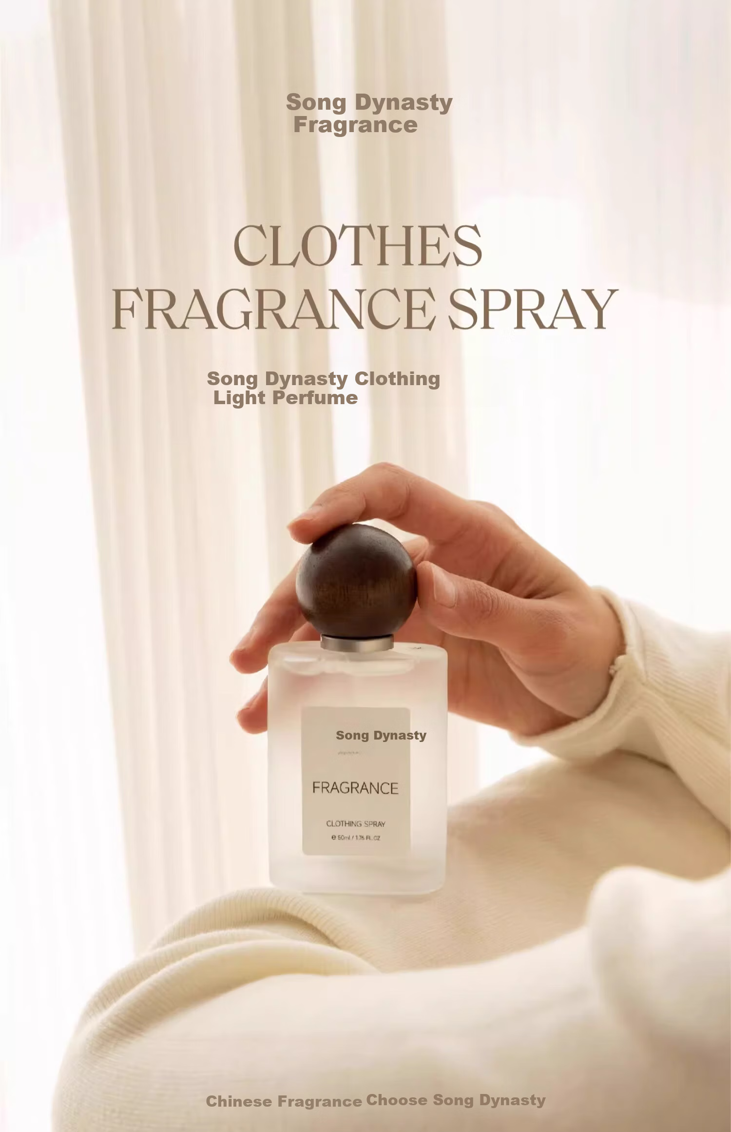 Song Dynasty Fragrance Odor Removal Spray for Clothes Indoor Bedroom Long-Lasting Scent Niche Birthday Wedding Gift Qingqiu Osmanthus 1