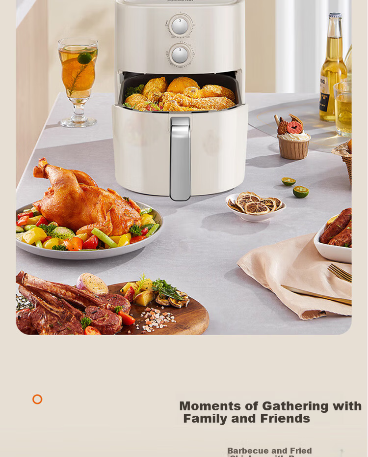 Joyoung Air Fryer Household Smart Multifunctional Steam Oven Combo Oil-Free Fryer 6L French Fries Machine KL-J63A 12