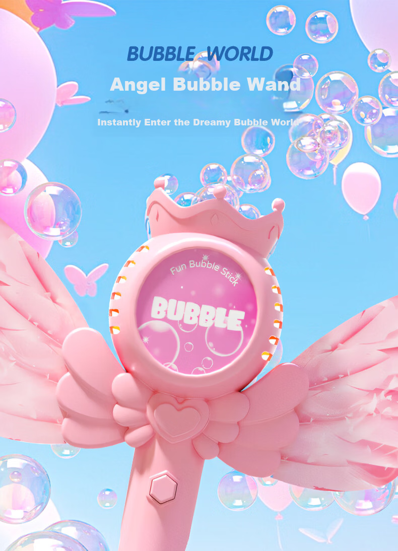 Baili Frost Windmill Bubble Machine Handheld Bubble Wand Glowing Toy Children's Day Gift 2
