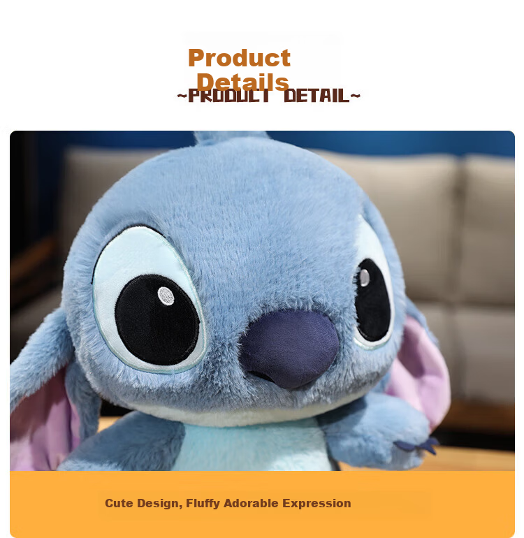 Disney Stitch Plush Toy Doll Pillow Birthday Children's Day Gift for Boys and Girls 13