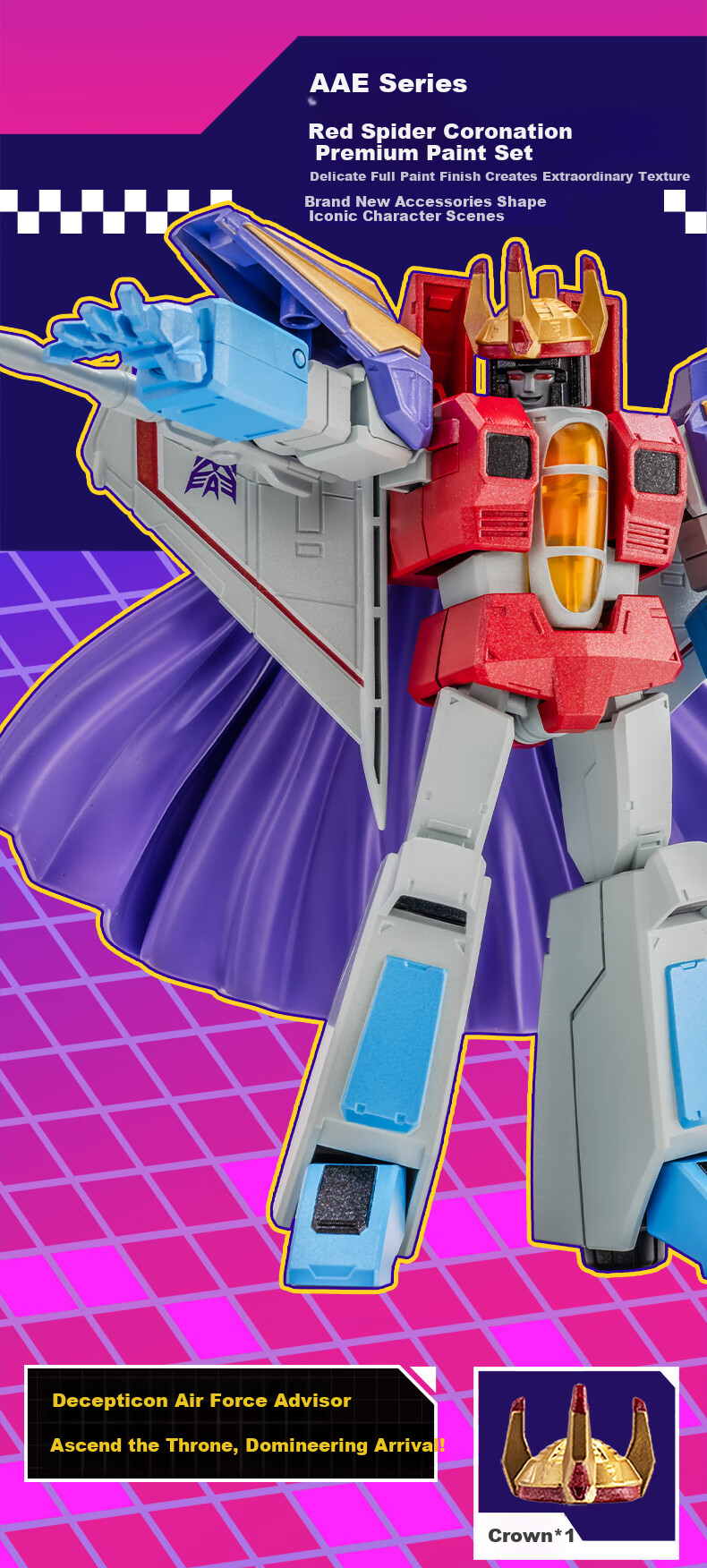 AULDEY Transformers Mirage Soundwave AAE Premium Painted Action Figure Collectible Toy for Boys Birthday Gift 7