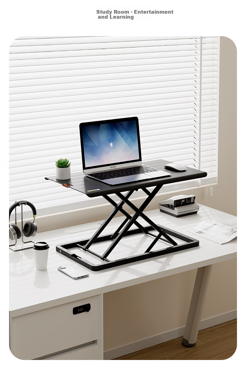 Deli KF105 Metal Adjustable Standing Desk Computer Desk Standing Workstation Adjustable Computer Stand 12