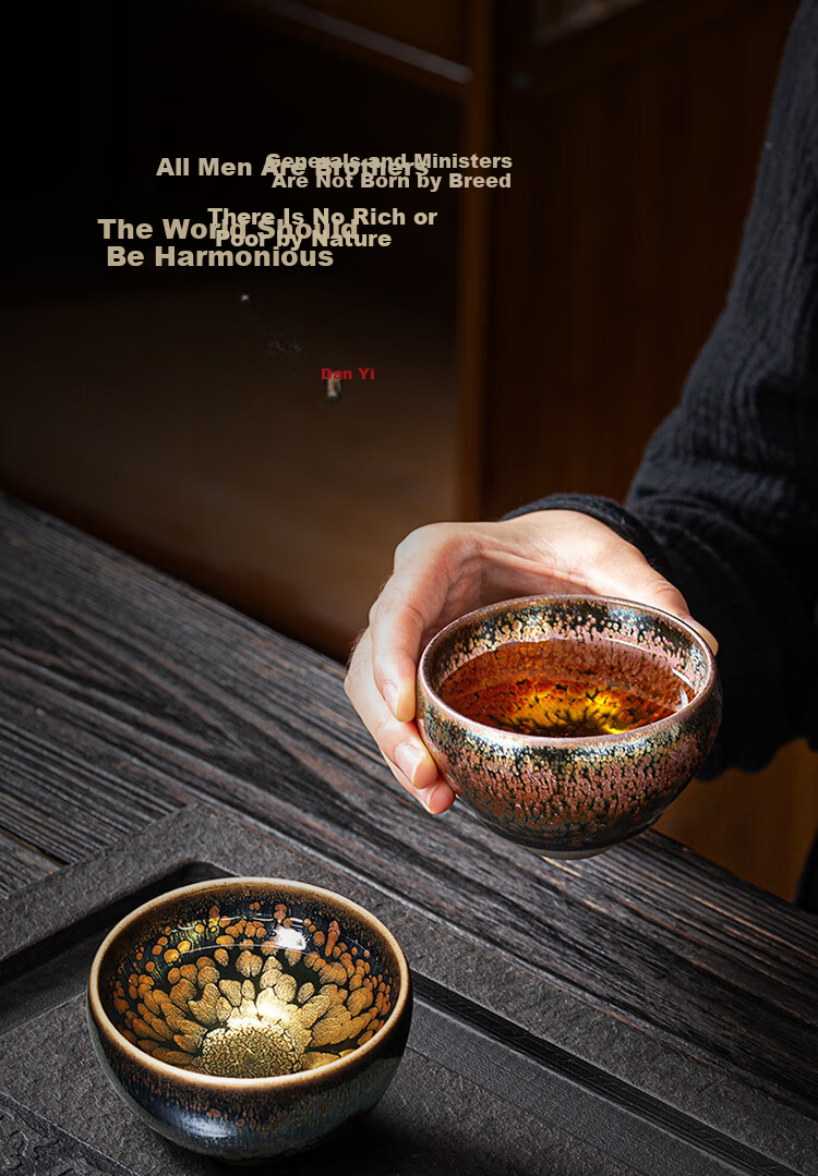 Danyi Jian Zhan Intangible Cultural Heritage Master Collaboration Host Cup Original Ore Iron Body Jian Zhan Tea Cup Farewell My Concubine National Repair Gift 10
