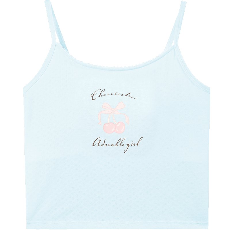 Jiusuiban Girls' Mesh Tank Top with Chest Pad, Thin Breathable Anti-Protrusion Underwear, 15-18 Years, Outerwear