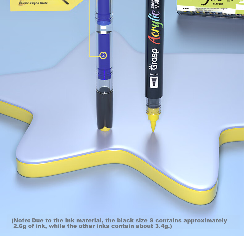 Dual-Head Acrylic Marker 60 Colors Ink Control Extended Double Tube Watercolor Pen Layering Drawing Essential for Students Outdoor Sketching Children's Day Gift 5