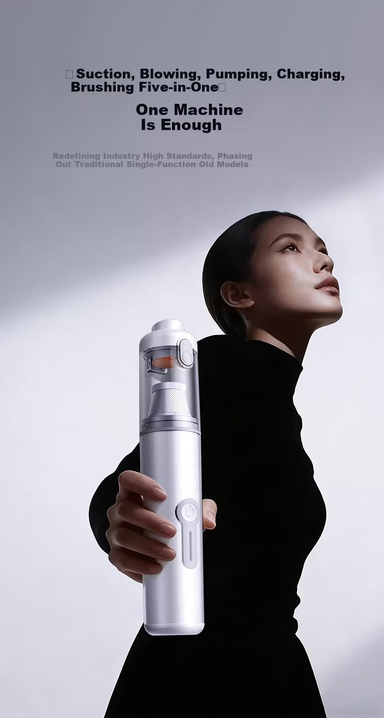 HELLOLEIBOO 2026 New Car Vacuum Cleaner Wireless Handheld Strong Suction for Car and Home 6