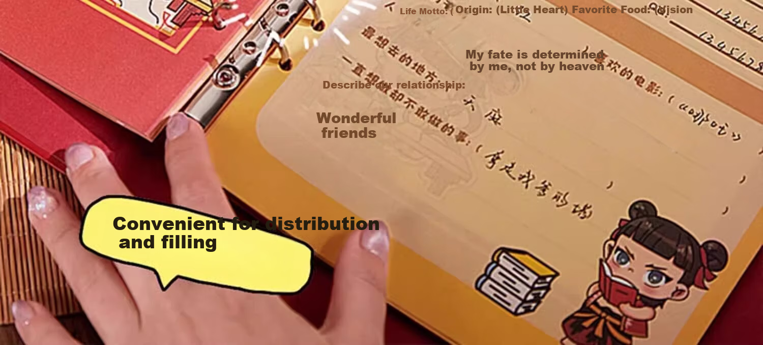 Four Seasons 2025 New Nezha Classmate Record Elementary School 6th Grade Graduation Growth Commemorative Album Gift Box Memory Contact Book Glasses Nezha [74 Photos / 60 Friends Photos] 3