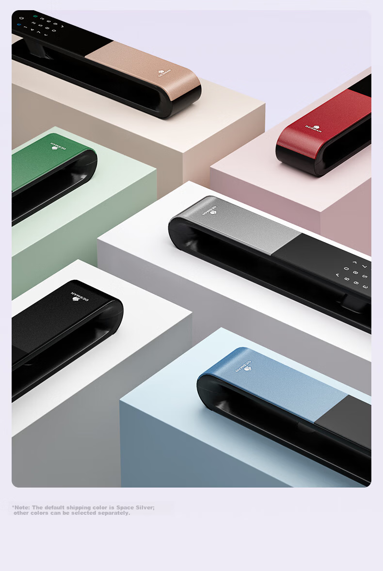 DESMAN Smart Door Lock 3D Facial Recognition Visual Peephole Large Screen Fingerprint Password Xiaodi U3F 5