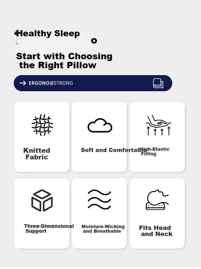 Hodo Class A Pillow, Cervical Support Pillow Core, Adult Cervical Pillow, Deep Sleep Pillow, SAP Pillow Core, 48*74cm High Pillow 2