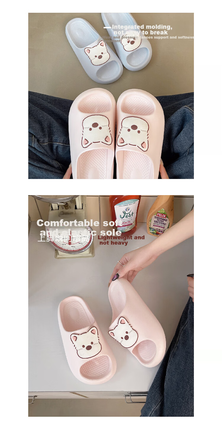 AILAIJIA West Highland White Terrier Cute Girls Home Slippers Black Size 36-37 4