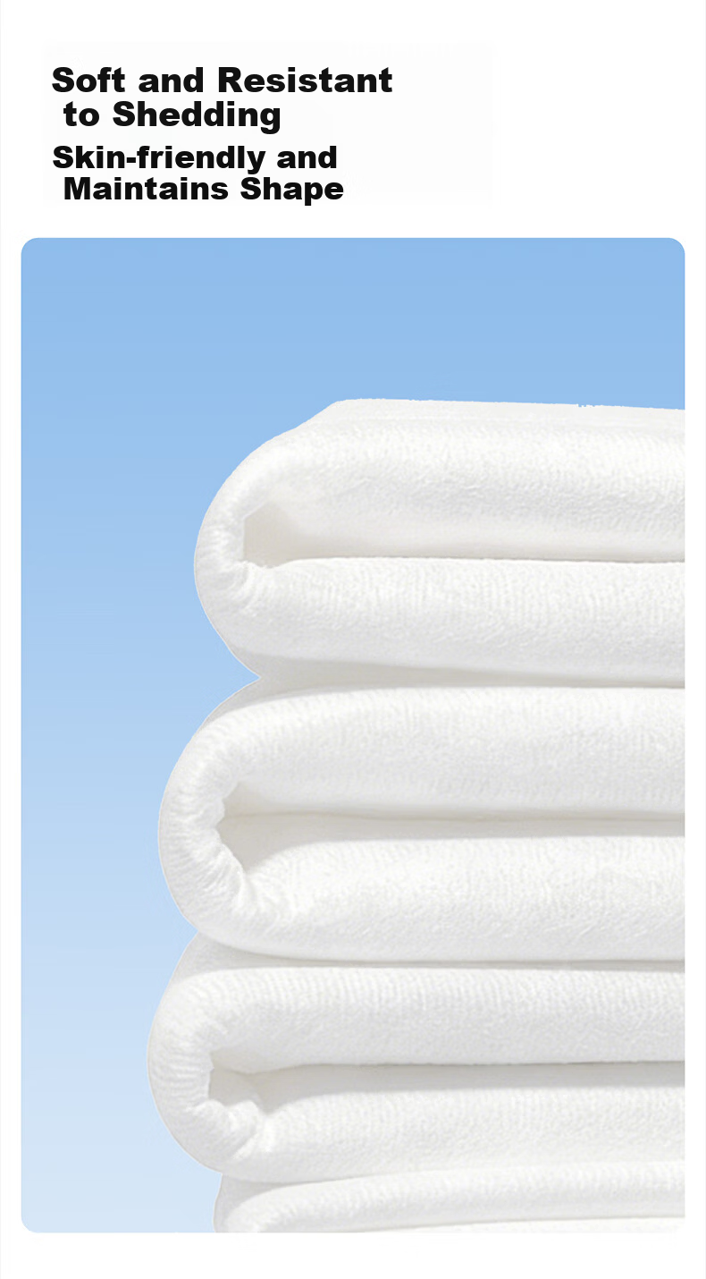 Xue Mianduo Cotton Soft Towel 100% Pure Cotton Baby Newborn Dual-use Dry and Wet Wipes 80 Sheets 5 Packs 12
