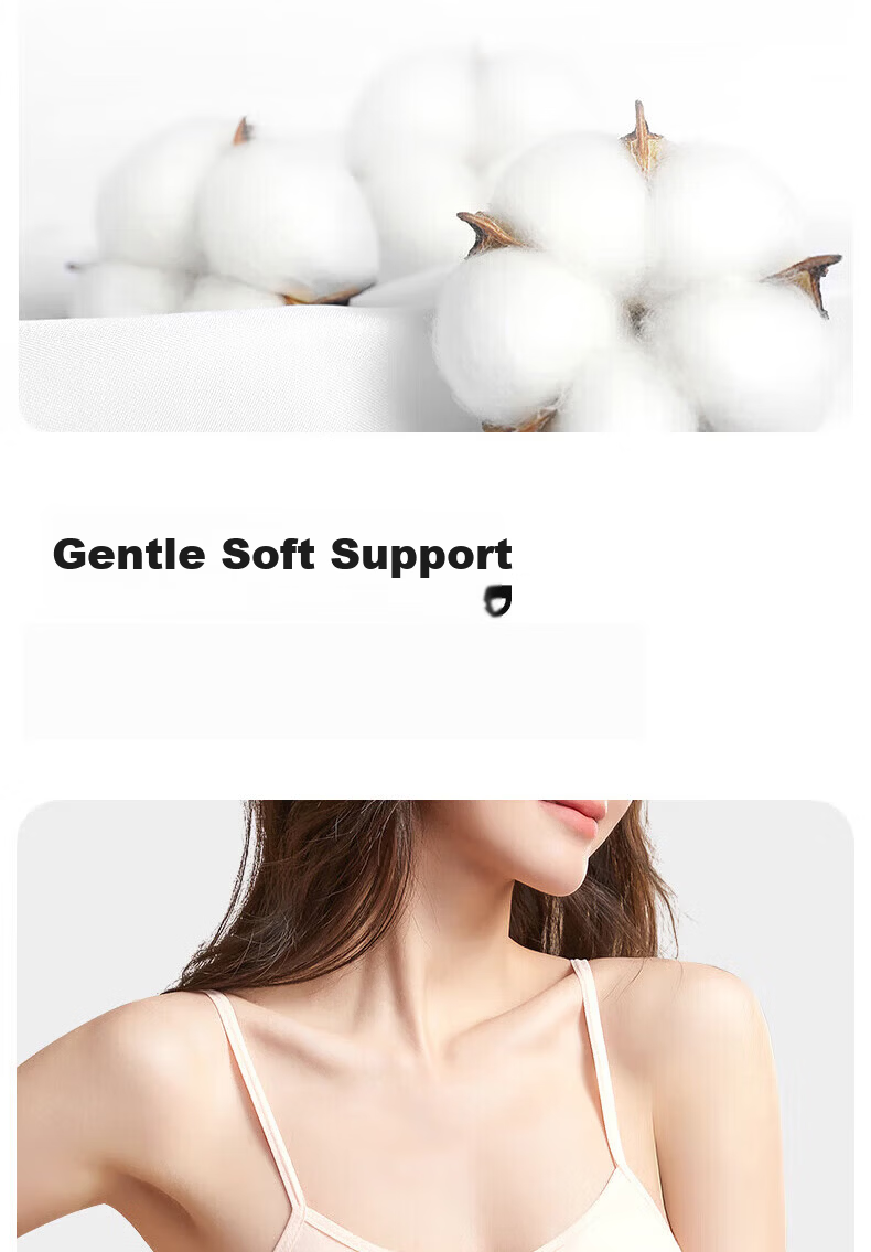 Qihaiqiu 2-Piece Disposable Cotton Bra Set Sterilized Wash-Free Individually Packaged Travel Daily Use 4
