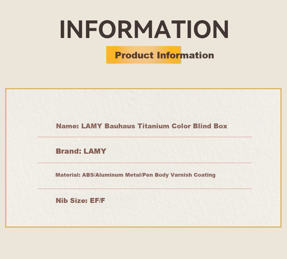 LAMY Surprise Fan Blind Box Fountain Pen Set Signature Pen Gift Box Niche Gift 4