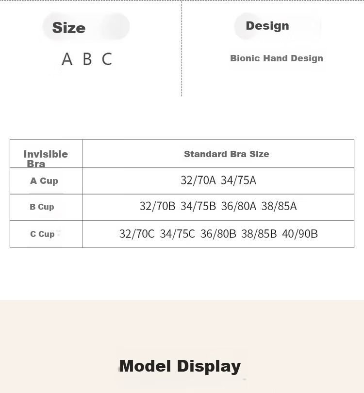 Yiershuang Invisible Seamless Anti-Exposure Strapless Bra for Women, Push-Up Non-Slip Bra for Wedding Dress and Camisole, No Shoulder Strap, Anti-Point Bra 17
