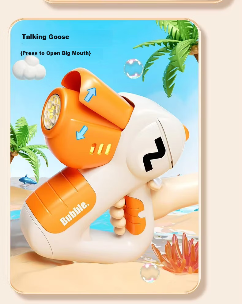 Guou New Multifunctional Bubble Machine Educational Animal Shape Fully Automatic Toy Children's Day Gift 6