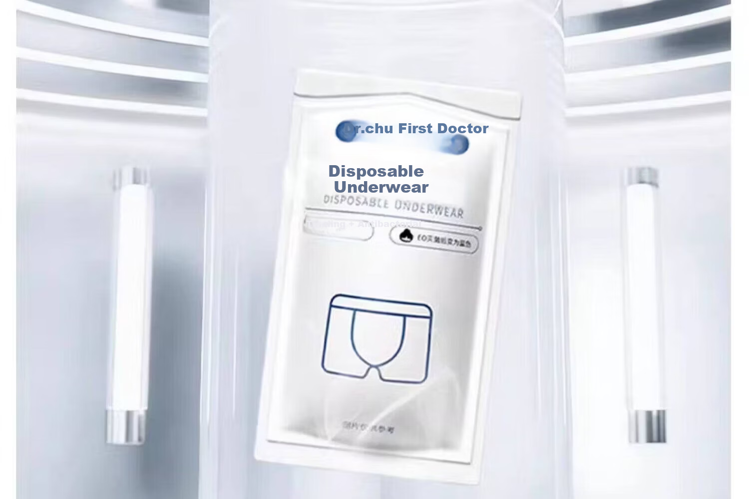Dr. Chu Pure Cotton Disposable Men's Boxer Briefs Sterilized Wash-Free 5-Pack Travel Daily Use Mixed XL 8