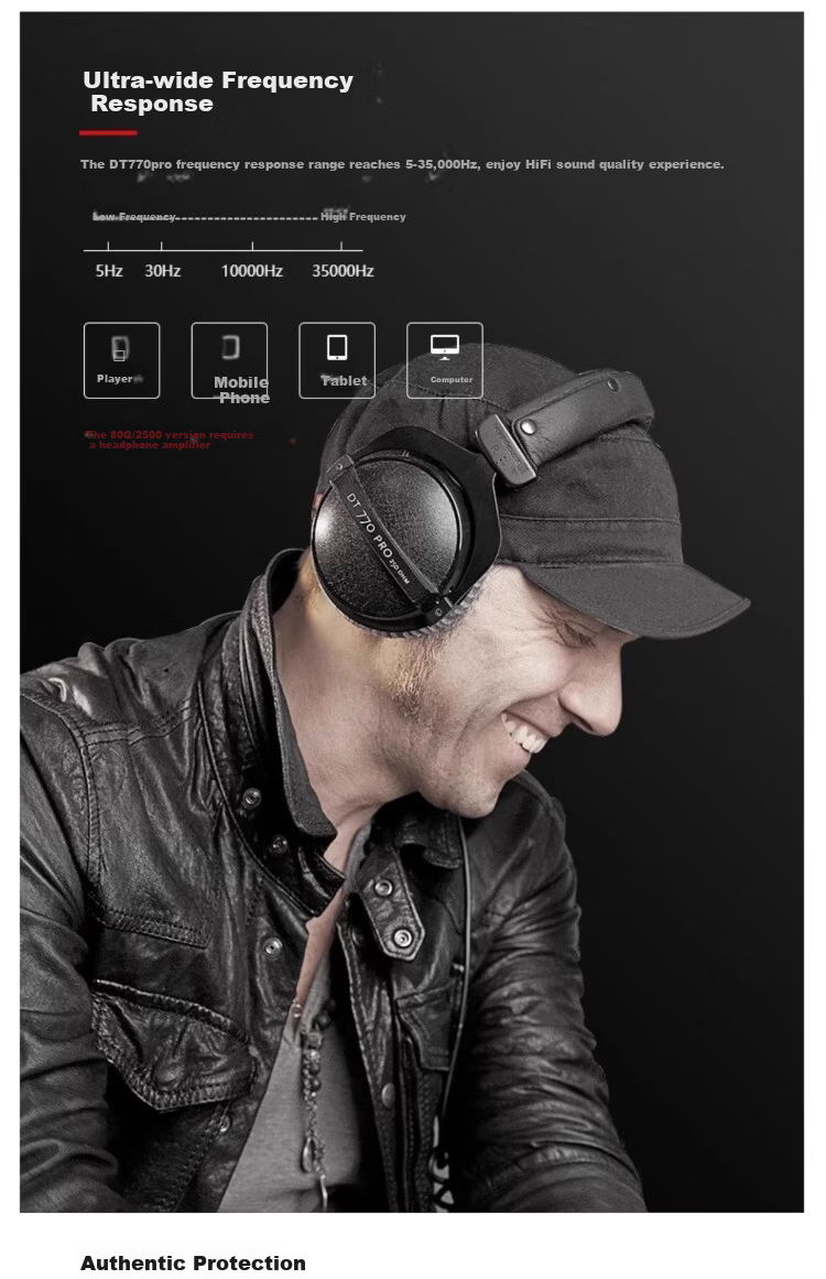 Beyerdynamic DT 700 PRO Over-Ear Closed-Back Studio Monitoring Headphones for Music and FPS Gaming [No Microphone] DT 770 PRO [32Ω] 8