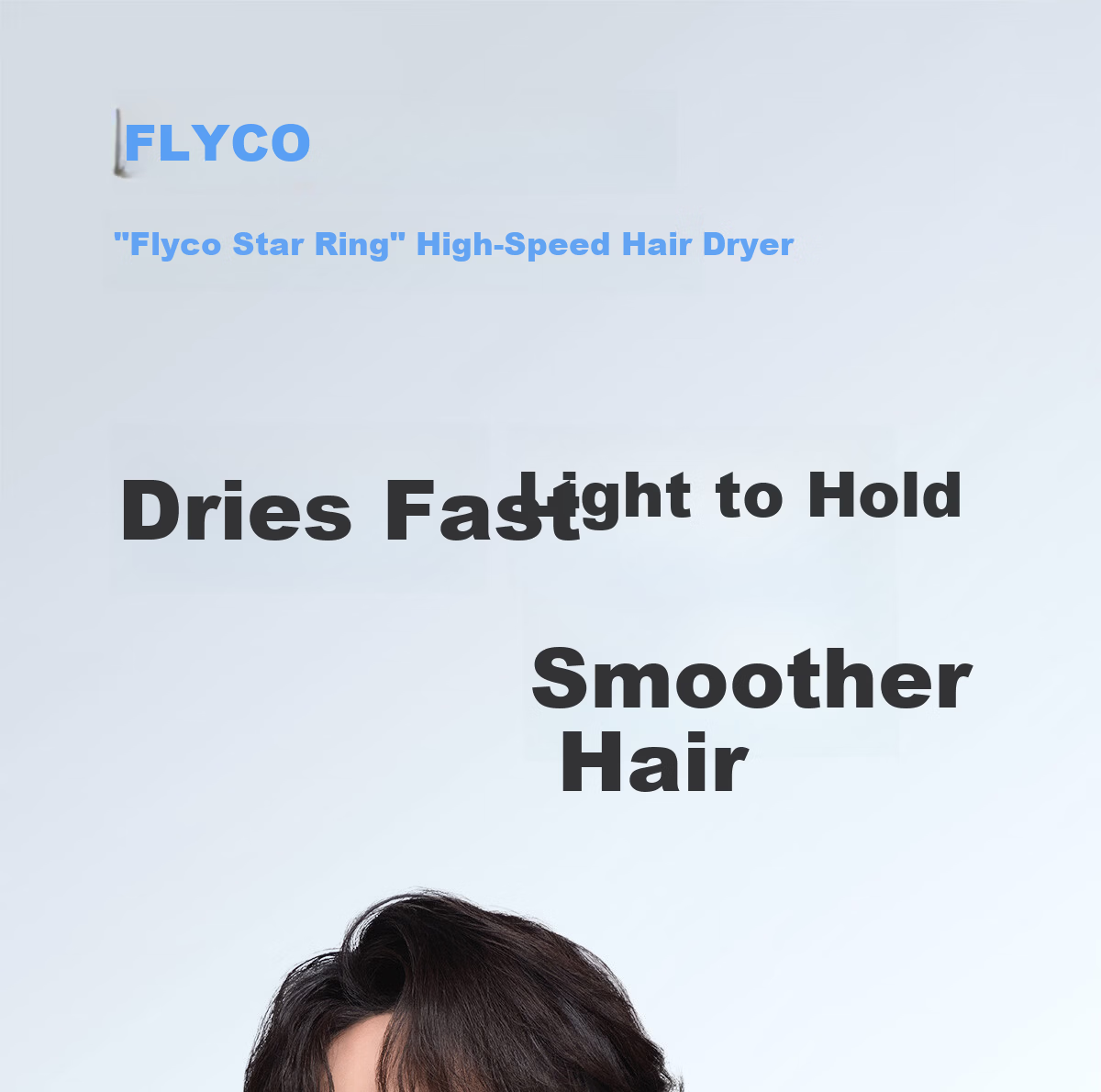 Feike High-Speed Hair Dryer Hollow Air Duct Home Use High Power Quick Dry Low Noise Negative Ion Hair Care Blow Dryer Holiday Gift for Girlfriend H5 Star Ring White Price Guarantee 618 1