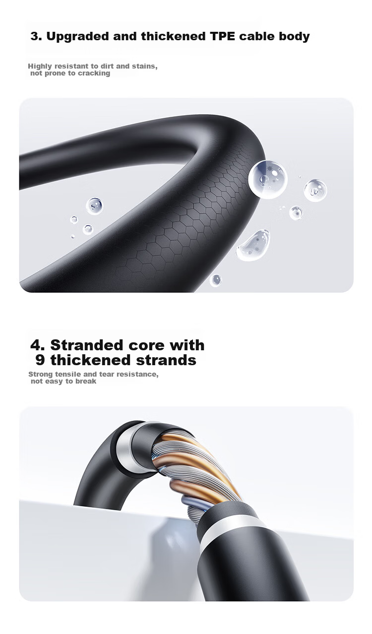 Baseus USB 3.0 Type-C Data Cable Charging Cable for External Hard Drive Transfer USB-C Compatible with Apple iPhone 17/16/15 Huawei Mobile Phone Tablet Laptop Car Short Cable 5