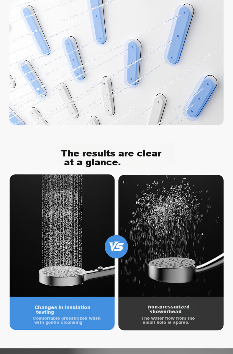 ARROW HS Handheld Shower Head High-Pressure Multi-Mode Handheld Bathroom Shower Sprayer 10