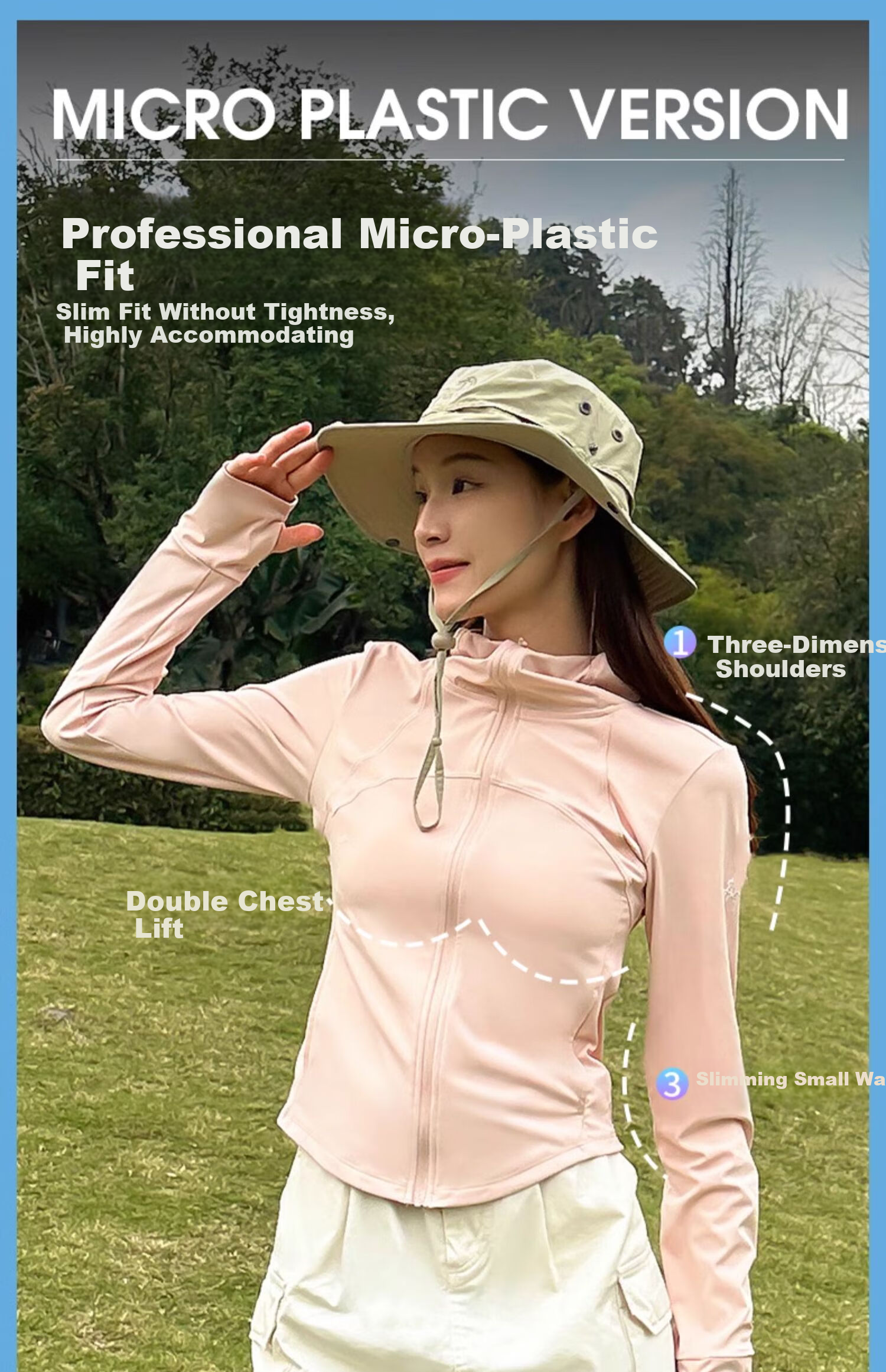 Camel Women's Outdoor Sun Protection Jacket Short Slim Fit Waist Quick-Dry Spring Summer New 6
