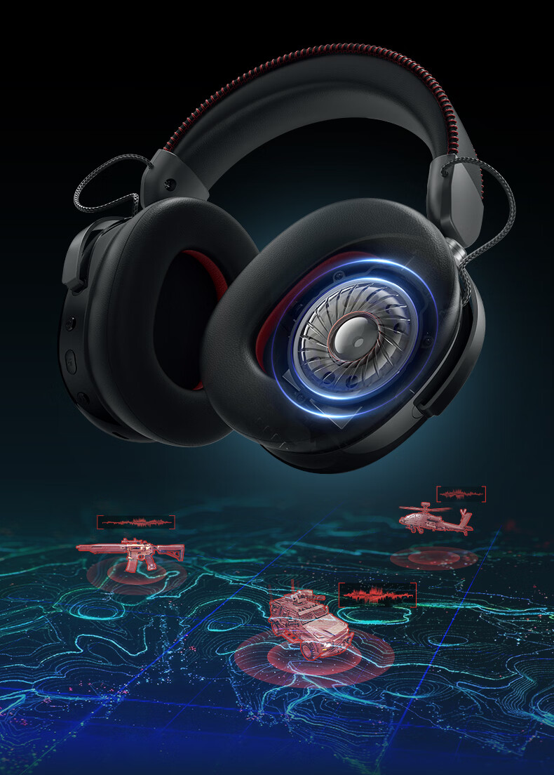 EDIFIER HECATE G3 MAX Base Edition 2.4G Wired Bluetooth Quad-Mode THX Spatial Audio Wireless Gaming Headset Delta FPS Chicken Dinner Black 11